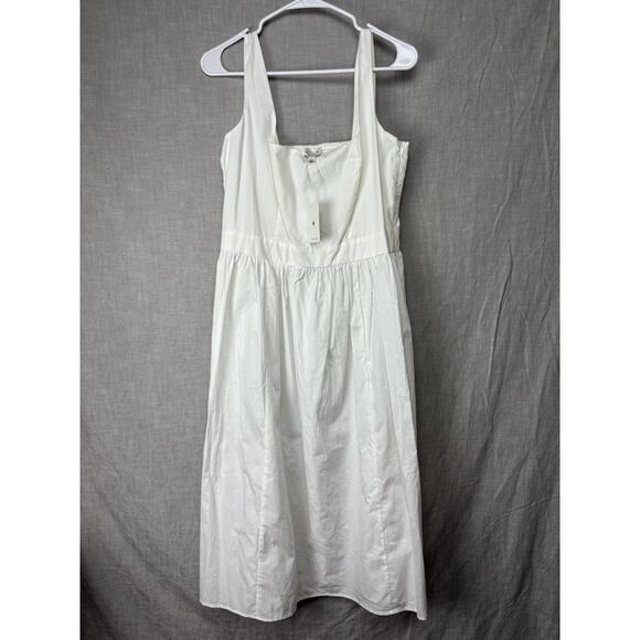 New With Tags Stellah Anthropologie Sleeveless Rouch Back Size L White - Picture 1 of 7